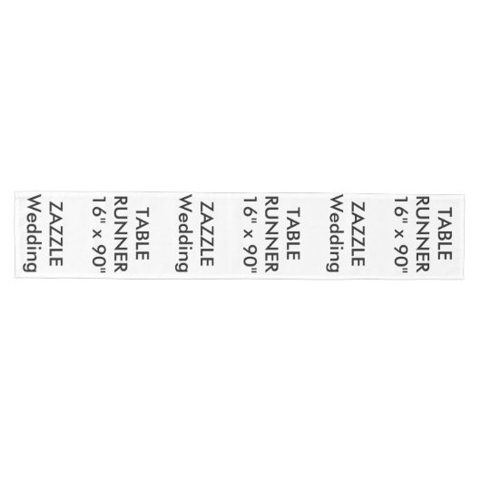 Aangepaste Trouwtafel Runner 16 "x 90" Medium Tafelloper (Horizontaal)