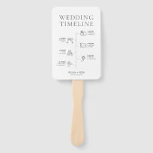 Aangepaste trouwtijdlijn, huwelijksvolgorde van ge handwaaier (Voorkant)