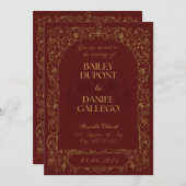 aangepaste trouwuitnodigingen kaart (Voorkant / Achterkant)