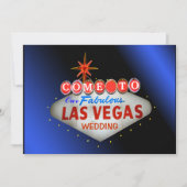 Aangepaste trouwuitnodigingen Las Vegas Kaart (Voorkant)