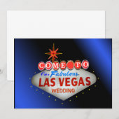 Aangepaste trouwuitnodigingen Las Vegas Kaart (Voorkant / Achterkant)