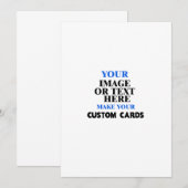 Aangepaste trouwuitnodigingen - Ontwerp uw eigen Kaart (Voorkant / Achterkant)