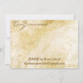 Aangepaste trouwuitnodigingen & RSVP- Datum bespre Kaart (Achterkant)