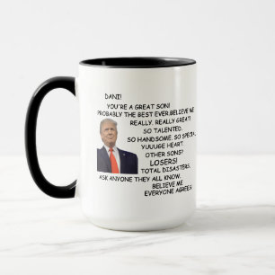 Aangepaste Trump mok Cadeau voor zoon Funny Zoon c