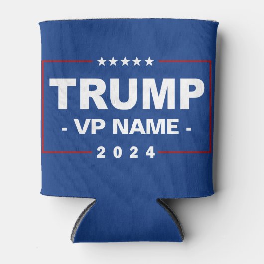 Aangepaste Trump Vice President 2024 Blikjeskoeler (Voorkant)