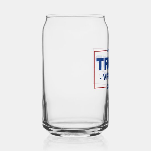 Aangepaste Trump Vice President 2024 Blikvorm Glas (Rechts)