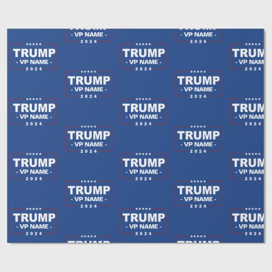 Aangepaste Trump Vice President 2024 Cadeaupapier (Vlak)