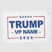 Aangepaste Trump Vice President 2024 Golfhanddoek (Horizontaal)