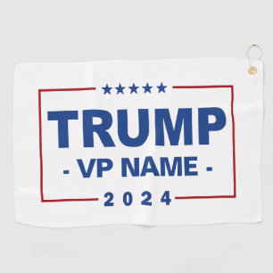 Aangepaste Trump Vice President 2024 Golfhanddoek
