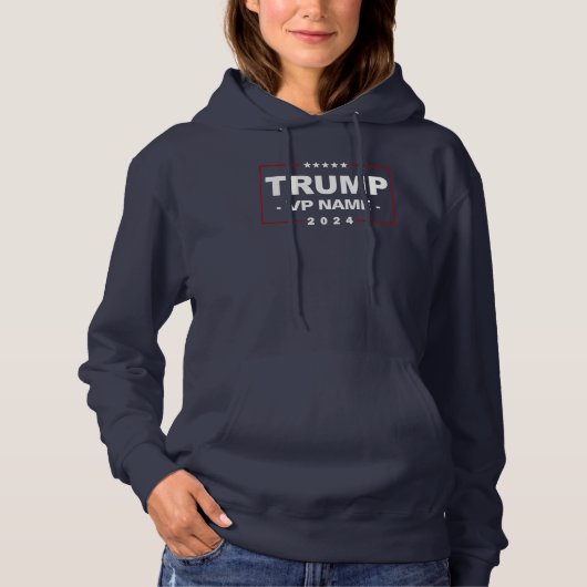 Aangepaste Trump Vice President 2024 Hoodie (Voorkant)