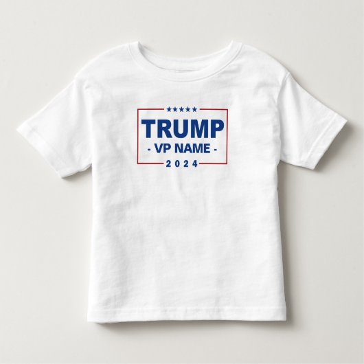 Aangepaste Trump Vice President 2024 Kinder Shirts (Voorkant)