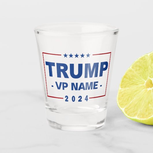 Aangepaste Trump Vice President 2024 Shot Glas (Voorkant)