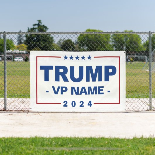 Aangepaste Trump Vice President 2024 Spandoek (Insitu)