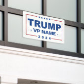 Aangepaste Trump Vice President 2024 Spandoek (Buitenkant Gebouw)