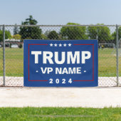 Aangepaste Trump Vice President 2024 Spandoek (Insitu)