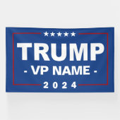 Aangepaste Trump Vice President 2024 Spandoek (Horizontaal)