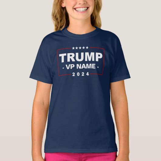 Aangepaste Trump Vice President 2024 T-shirt (Voorkant)