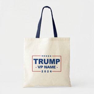 Aangepaste Trump Vice President 2024 Tote Bag