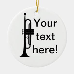 Aangepaste Trumpet Keramisch Ornament