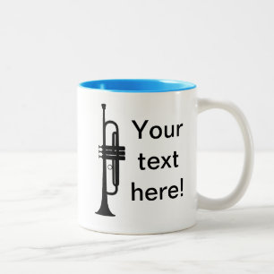 Aangepaste Trumpet Tweekleurige Koffiemok