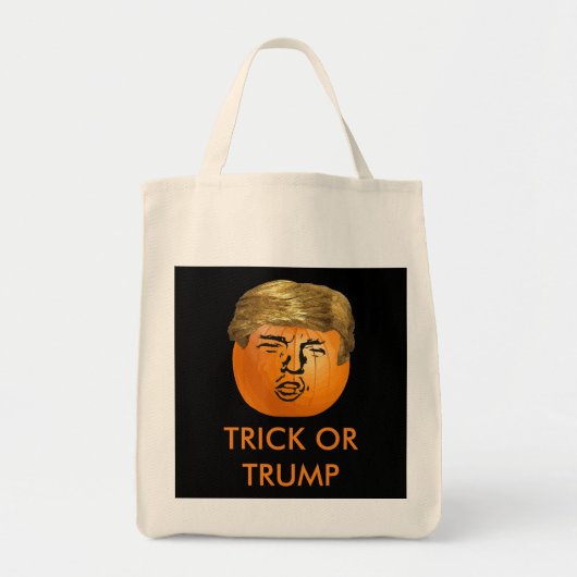 Aangepaste Trumpkin-Trick or treat tas (Voorkant)