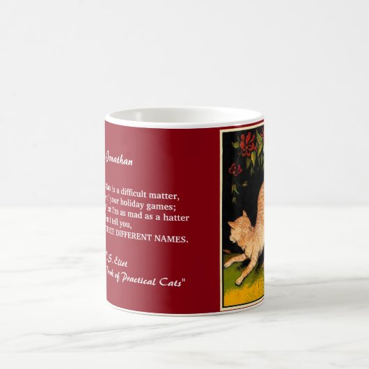 Aangepaste TS Eliot Cats Mok (Center)