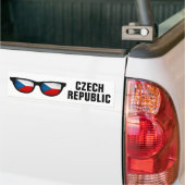 Aangepaste Tsjechische tekst en kleurenbumperstick Bumpersticker (Op Truck)