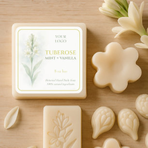 Aangepaste Tuberose Mint & Vanille Handgemaakte Ze Vierkante Sticker