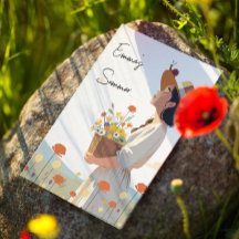 Aangepaste Tuin Meisje Originele illustratie