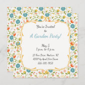 Aangepaste tuin Partij blote uitnodiging (Voorkant / Achterkant)