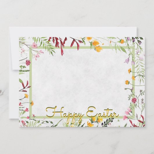 Aangepaste tuingriepfoto Pasen Feestdagenkaart (Voorkant)
