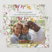 Aangepaste tuingriepfoto Pasen Feestdagenkaart (Voorkant / Achterkant)