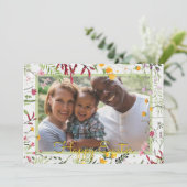 Aangepaste tuingriepfoto Pasen Feestdagenkaart (Staand voorkant)