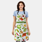 Aangepaste Tuinieren Groente Schort (Gedragen)