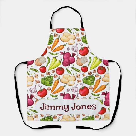 Aangepaste Tuinieren Groente Schort (Voorkant)