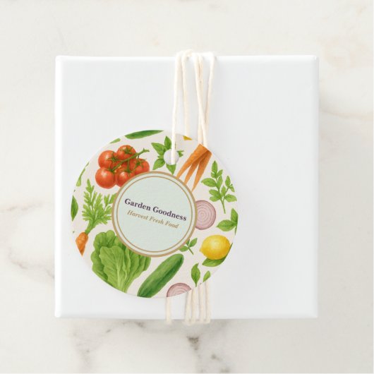 Aangepaste Tuinproductlabels | Verse Geoogste Voed Bedankjes Labels (In situ)