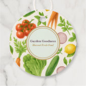 Aangepaste Tuinproductlabels | Verse Geoogste Voed Bedankjes Labels (Voorkant)