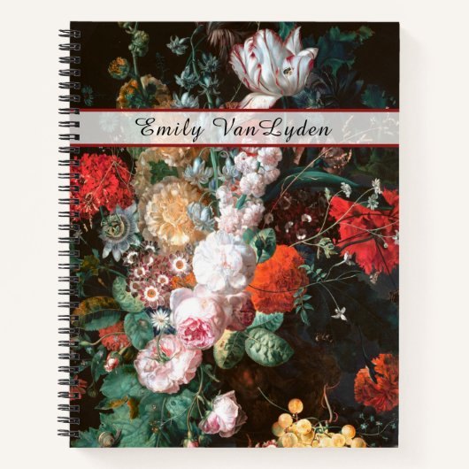 Aangepaste Tulp Rozen Art Journal-Notitieboek Notitieboek (Voorkant)