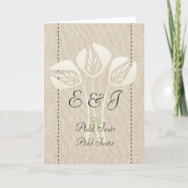 Aangepaste tulpen bedankkaart
