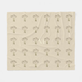 Aangepaste tulpen fleece deken