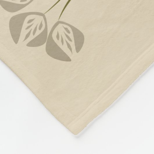 Aangepaste tulpen fleece deken (Hoek)