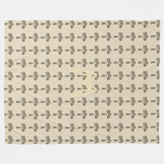 Aangepaste tulpen fleece deken (Voorkant (Horizontaal))