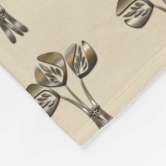 Aangepaste tulpen fleece deken (Hoek)