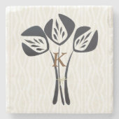 Aangepaste tulpen stenen onderzetter (Voorkant)