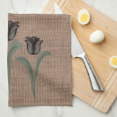 Aangepaste tulpen theedoek (Quarter Fold)