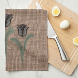 Aangepaste tulpen theedoek