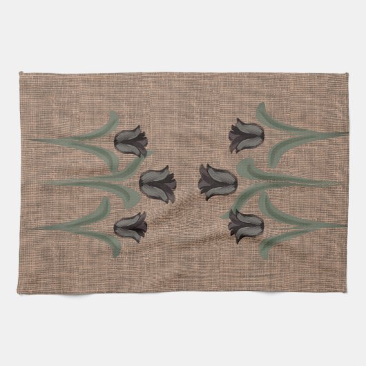 Aangepaste tulpen theedoek (Horizontaal)