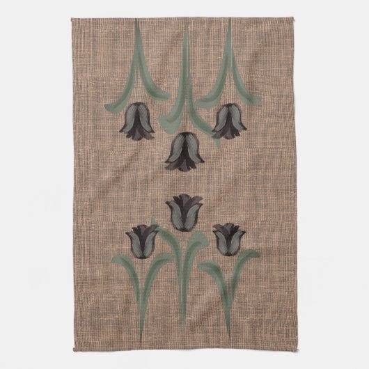 Aangepaste tulpen theedoek (Verticaal)