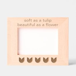 Aangepaste Tulpenbloemen Laser geëtst Afbeelding L Gegraveerde Lijstjes