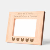 Aangepaste Tulpenbloemen Laser geëtst Afbeelding L Gegraveerde Lijstjes (Links)